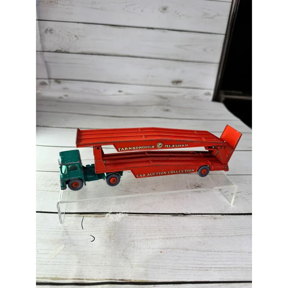 Matchbox Lesney King Size K-8 Guy Warrior Car Transporter Green Orange England